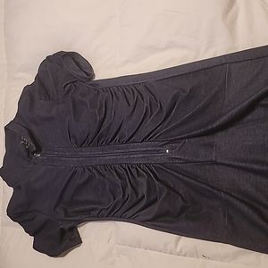 Dark denim mini dress